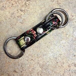 Vera Bradley 3 ring floral keychain